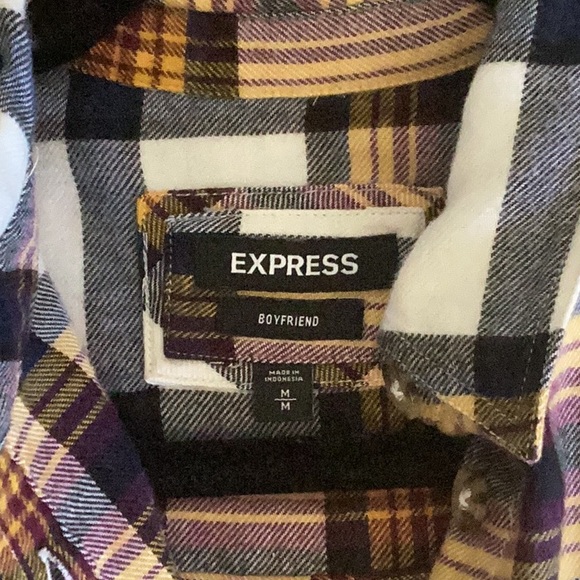 Express Flannel Plaid Top - Picture 4 of 10